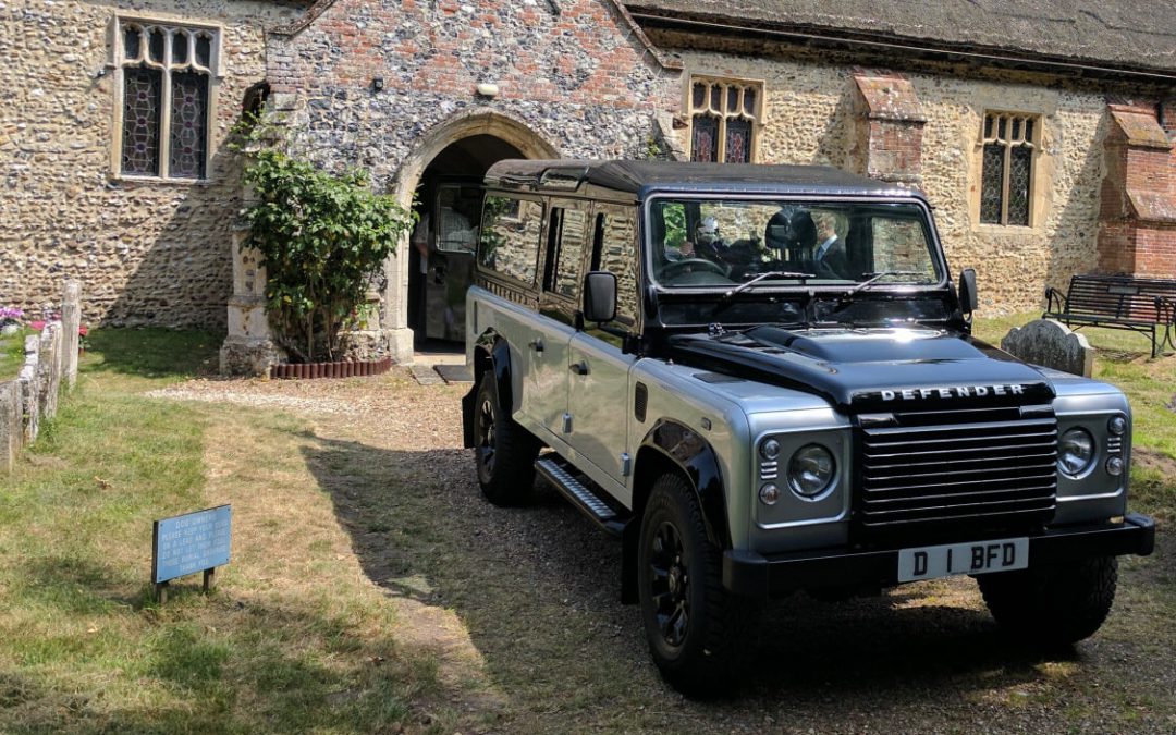 land rover hearse