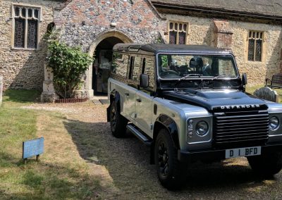 land rover hearse