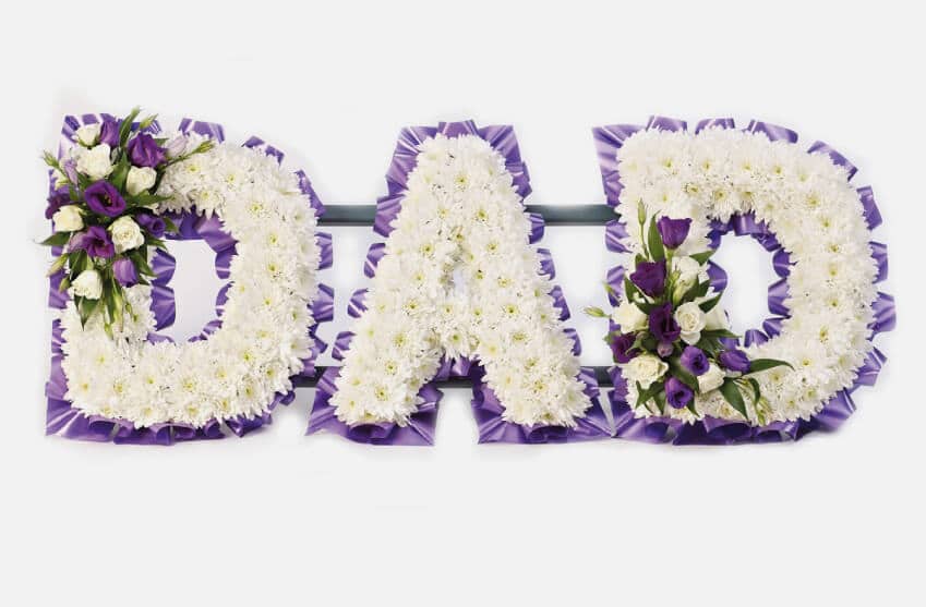 Dad floral tribute