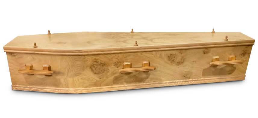Pembroke Veneer wood Coffin