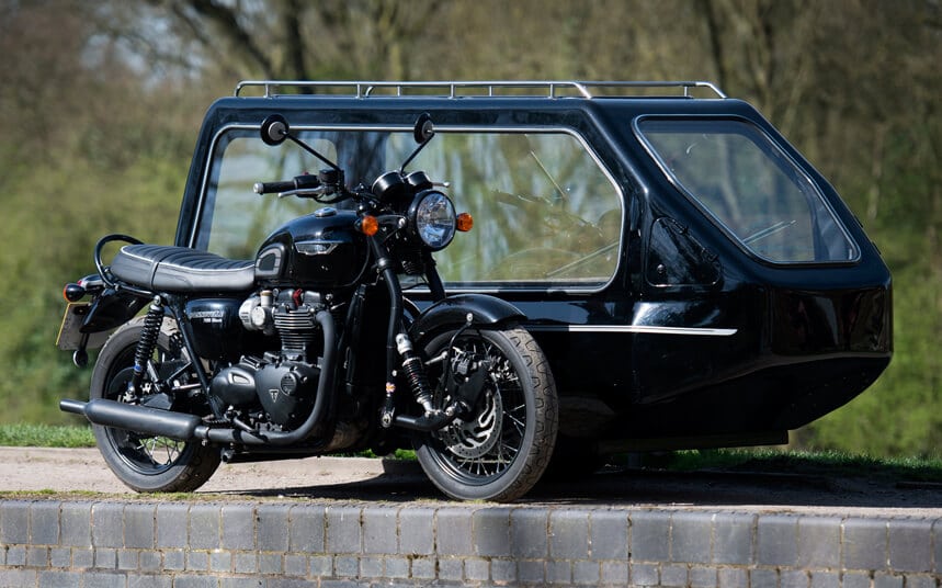 bonneville motorcycle hearse