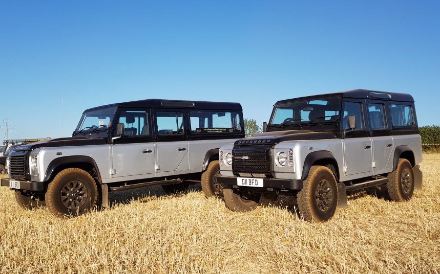 land rover hearse hire