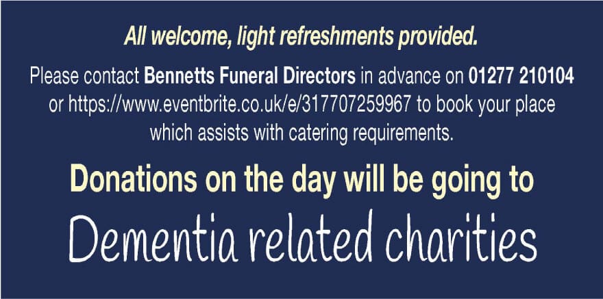 Bennetts Funeral directors Memorial Service