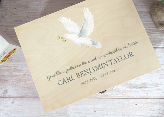 Wooden Memorial Boxes