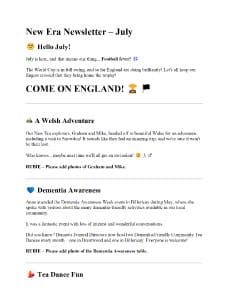 July Newsletters 2026